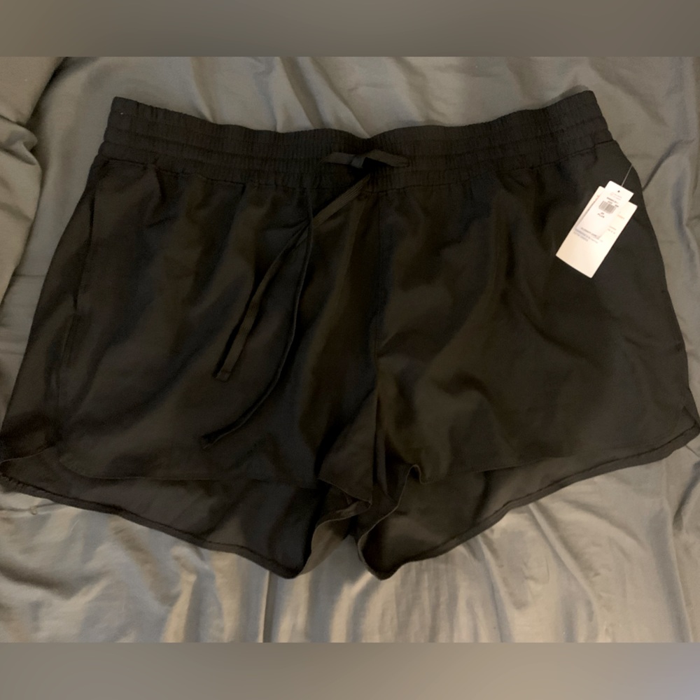 Solid black athletic/beach shorts old navy